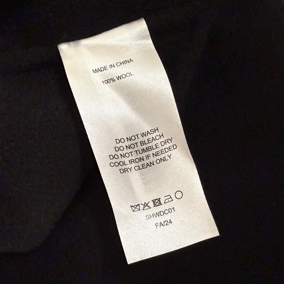 Quince Double-Faced Merino Wool Draped Collar Wrap Coat - Picture 4 of 6